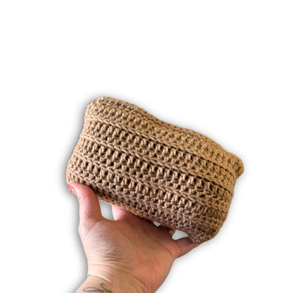 Light Brown Beige & Black - Padded Stash Bag