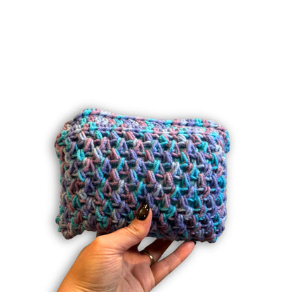 Blue Purple Multi Color - Padded Stash Bag