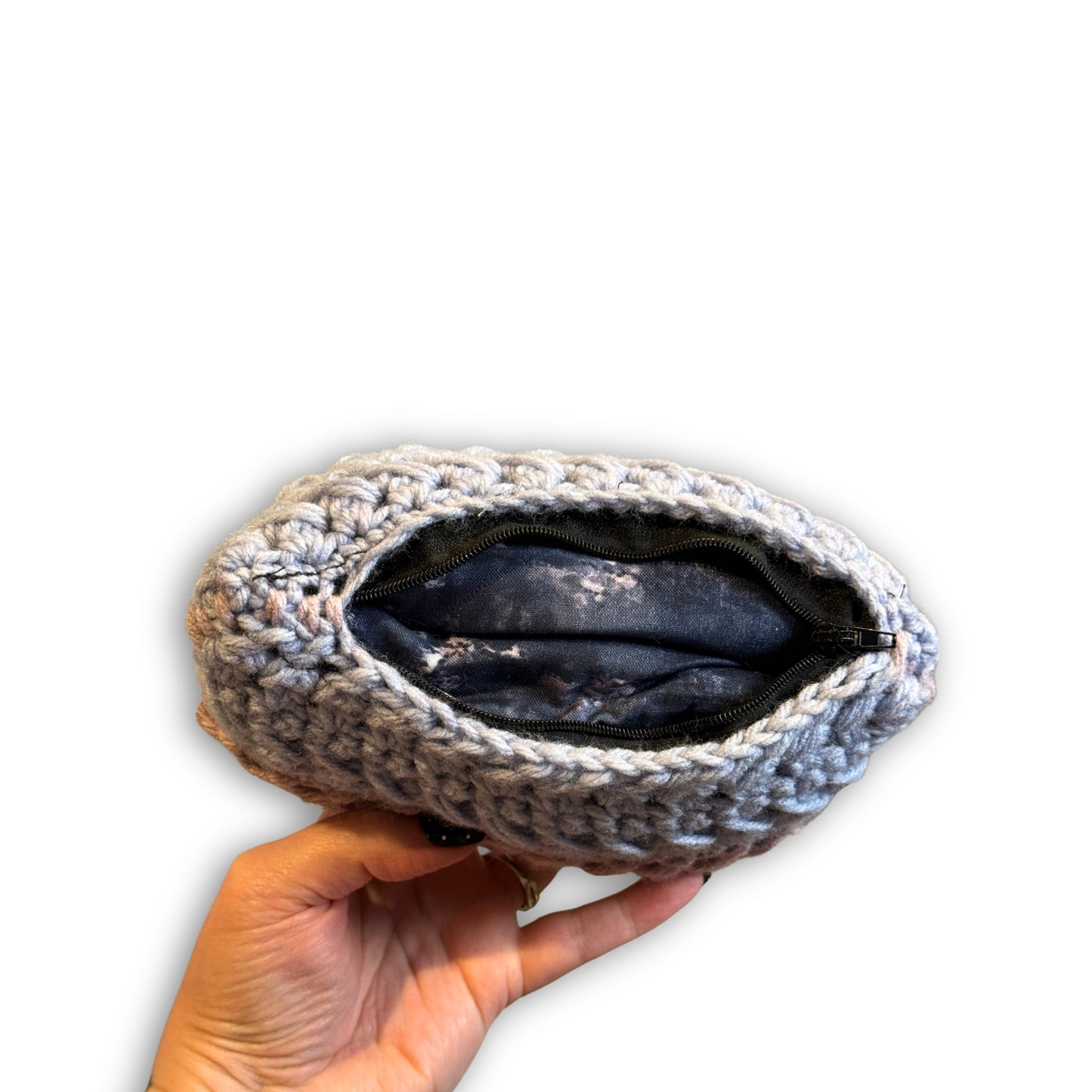 Blue Purple Red Stripes - Padded Stash Bag