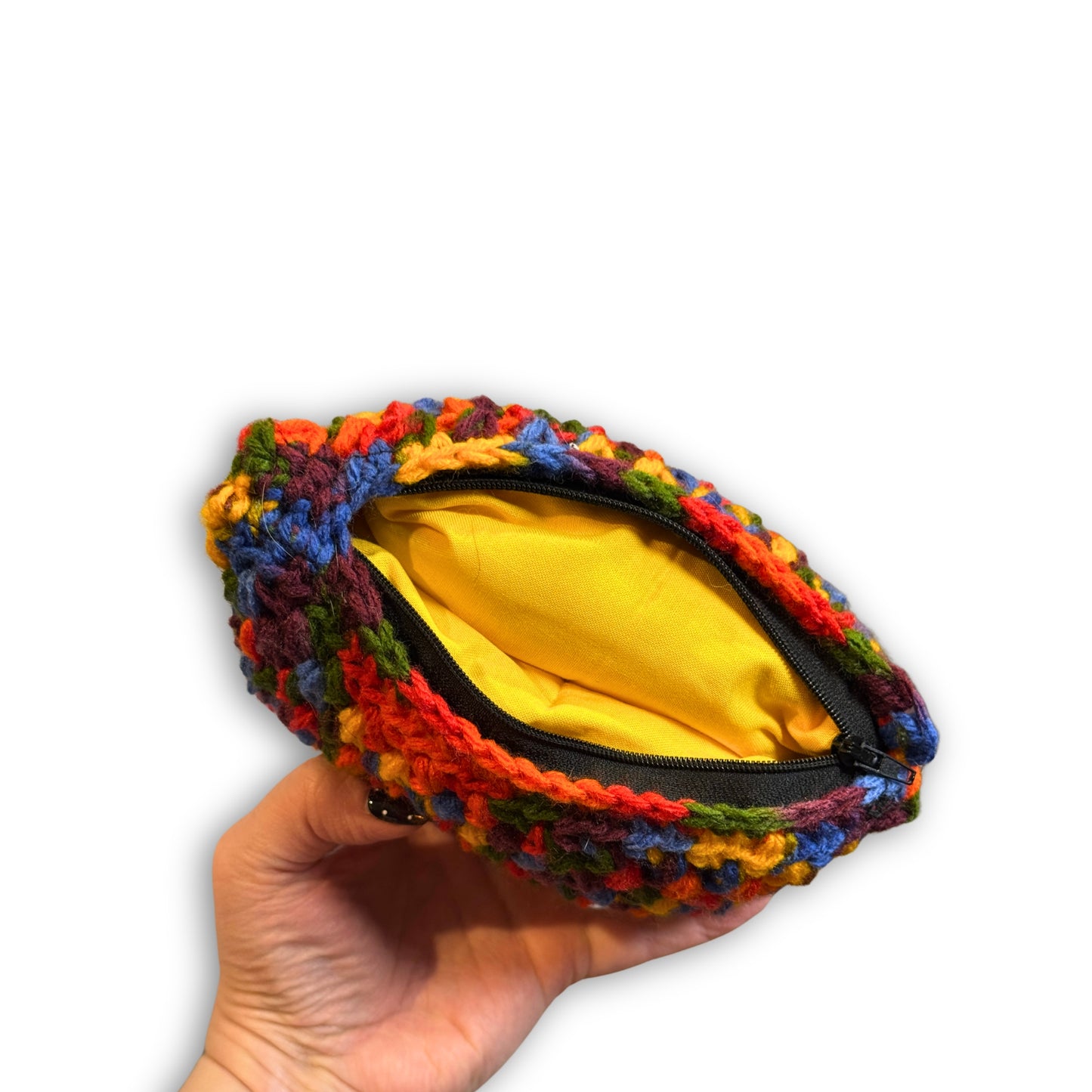 Multi Color & Yellow - Padded Stash Bag