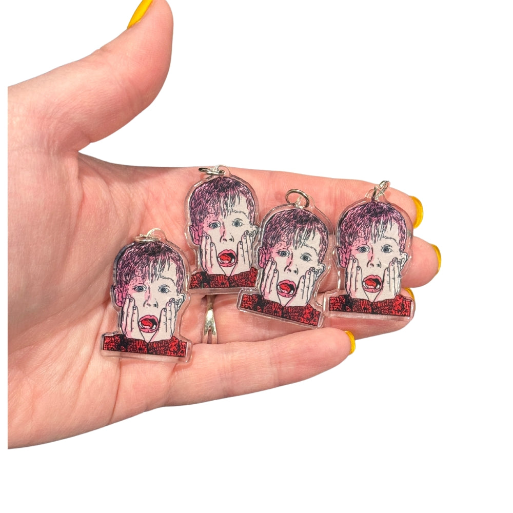 4pcs Kevin Home Alone Christmas Movie Charms