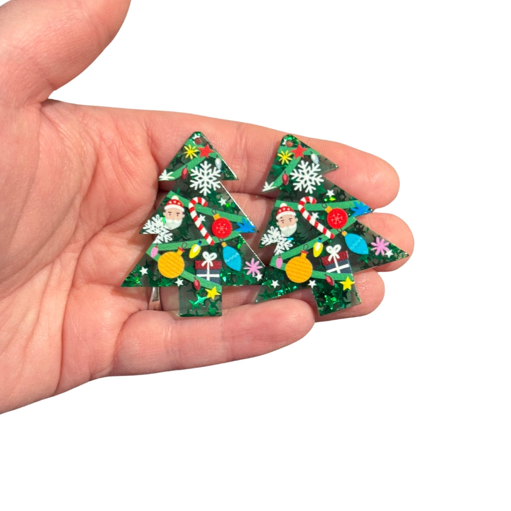 2pcs Classic Cartoon Childs Toy Christmas Tree Charms LAST SET