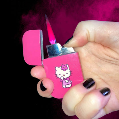 PINK FLAME HELLO KITTY LIGHTER