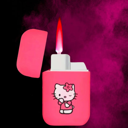 PINK FLAME HELLO KITTY LIGHTER