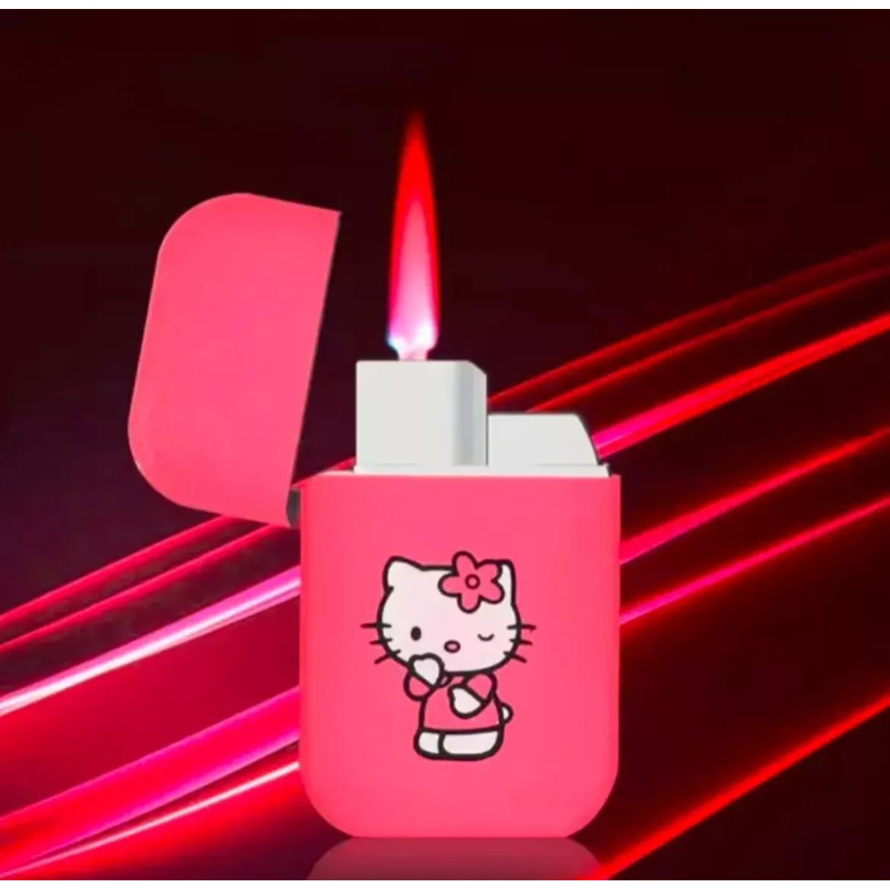 Pink Flame Hello Kitty Lighter