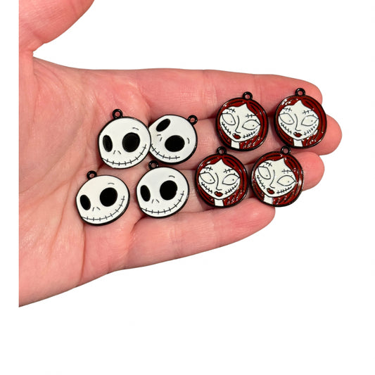 8pcs Nightmare before Christmas Sally Jack charms