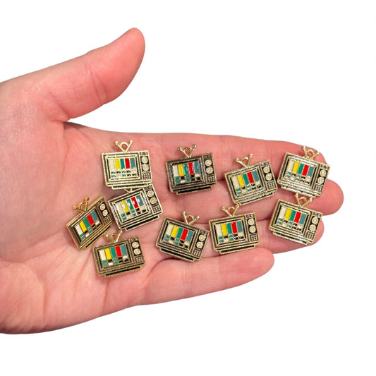 10pcs Antique TV Charms