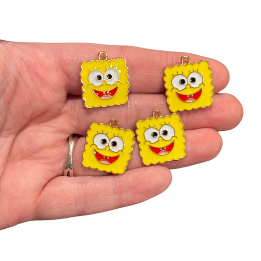 4pcs Sponge Bob Charms