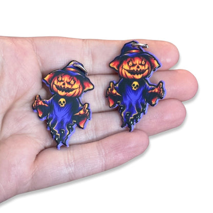 8pcs Pumpkin Jack o lantern ghost charms