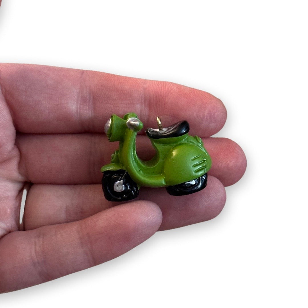 2pcs Green scooter charms