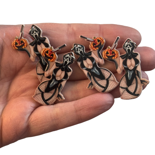 4pcs Sexy Scream Ghost Face Charms