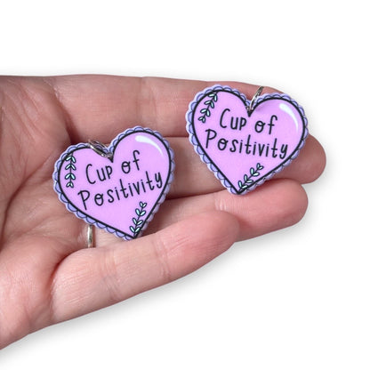 8pcs Cup of Positivity Charms