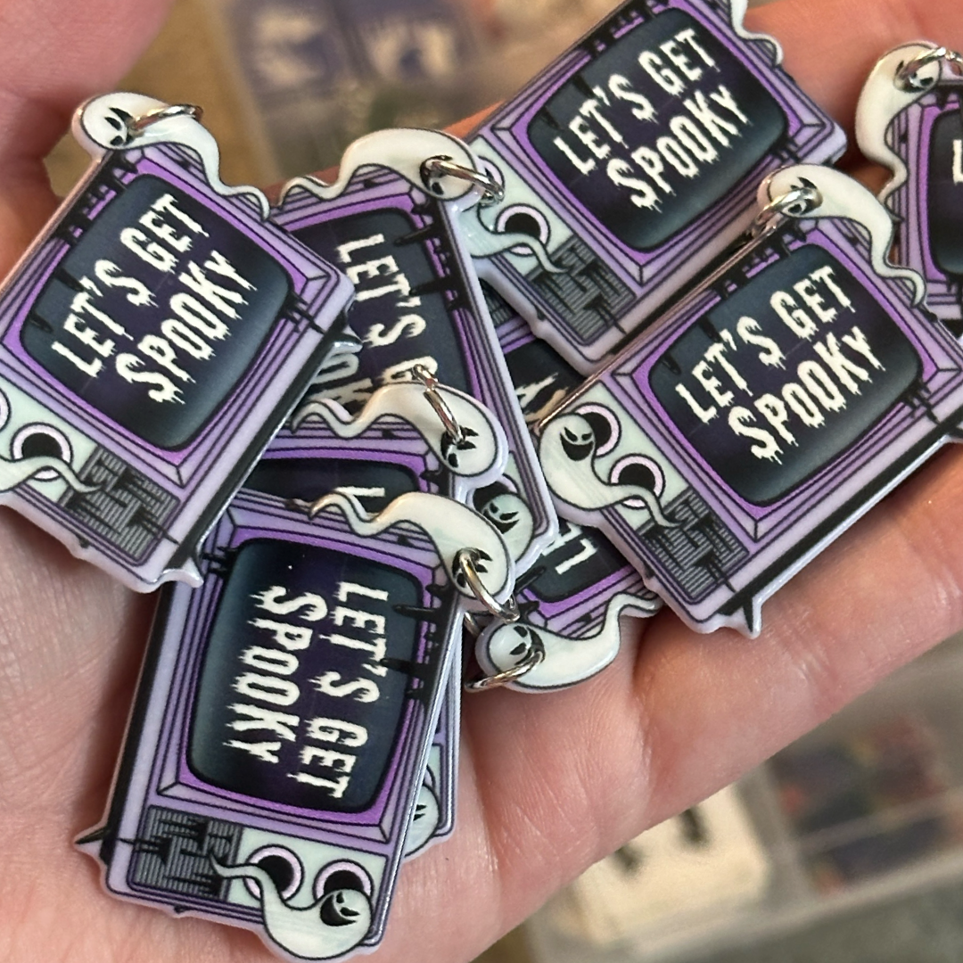 10pcs Let’s Get Spooky TV Charms