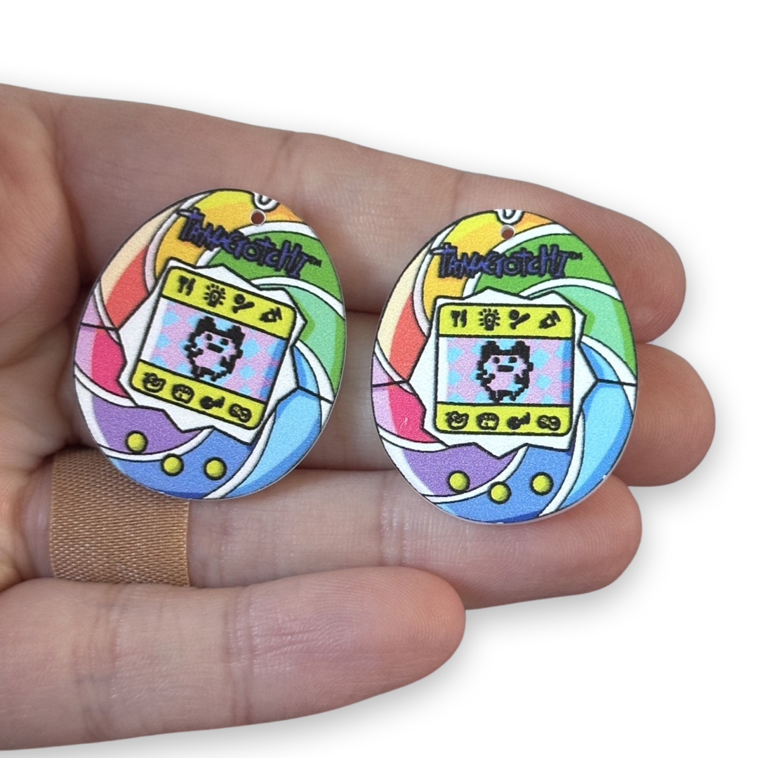 6pcs Colorful Tamagotchi Digipet Charms