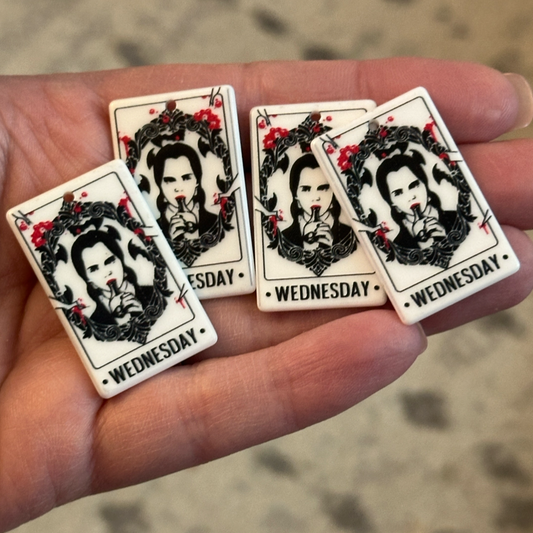 4pcs Wednesday Adams Tarot  Family charms