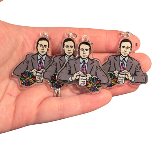 4pcs Michael Scott the office Charms