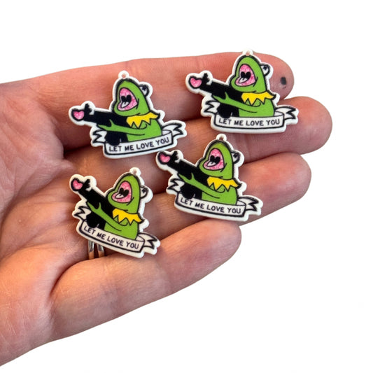 4pcs Let me love you Kermit the frog charms LAST SET