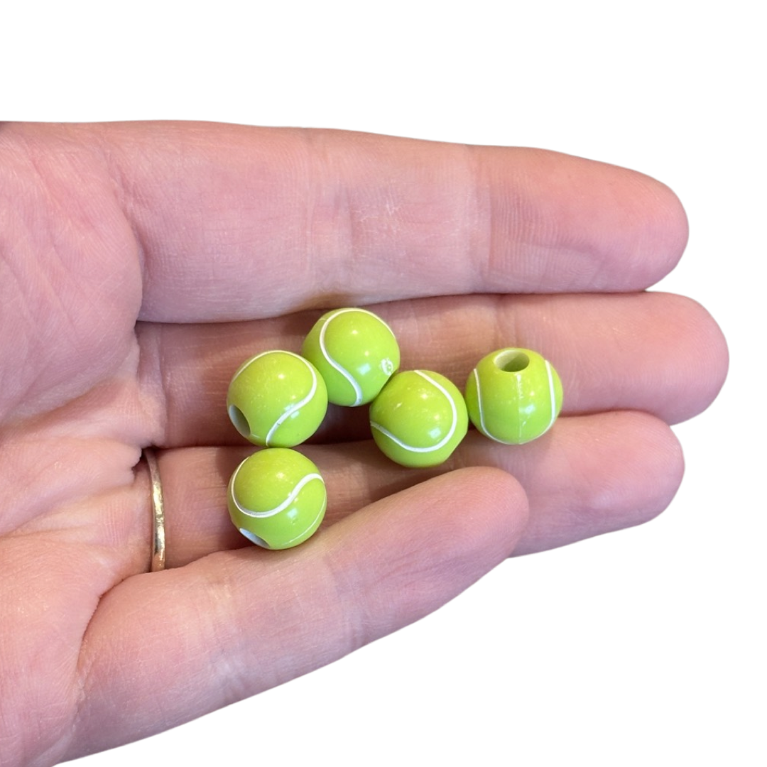 10pcs Tennis Softball Focal Beads