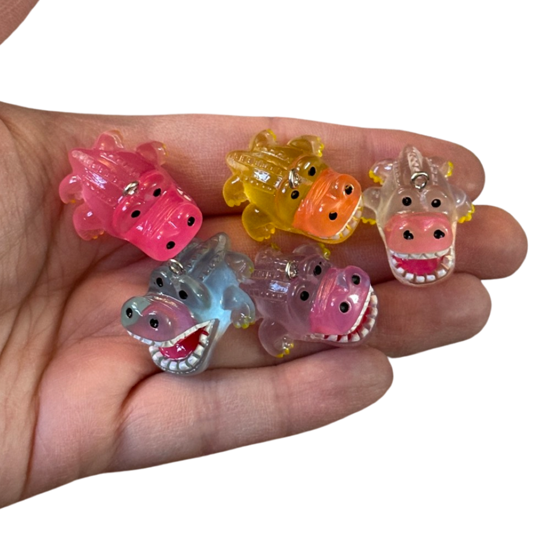 5pcs Hungry Hungry Hippos charms