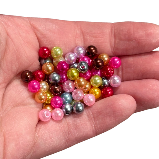 400pcs Imitation Pearl Satin Like Assorted beads