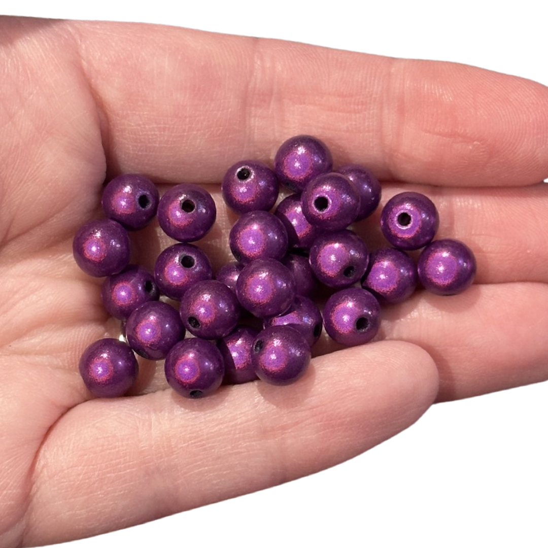 50pcs Galaxy Purple beads