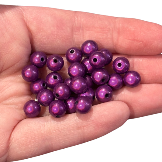 50pcs Galaxy Purple beads