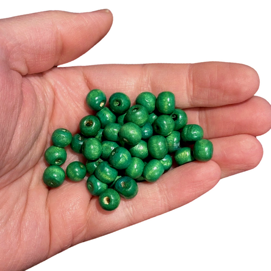 50pcs Green beads