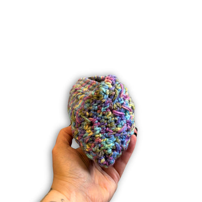 Purple Pink Blue Yellow Multi Color - Padded Stash Bag