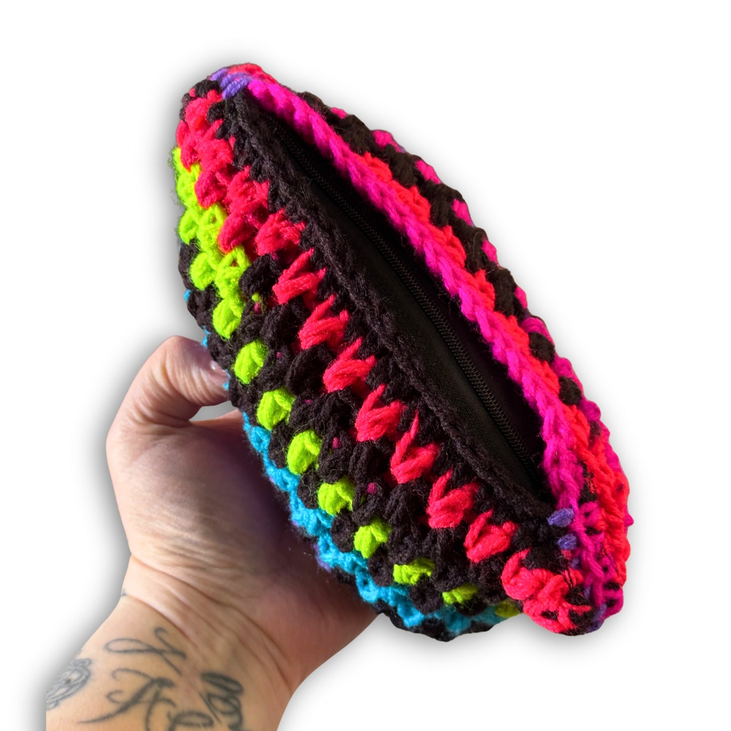 Neon & Black - Padded Stash Bag