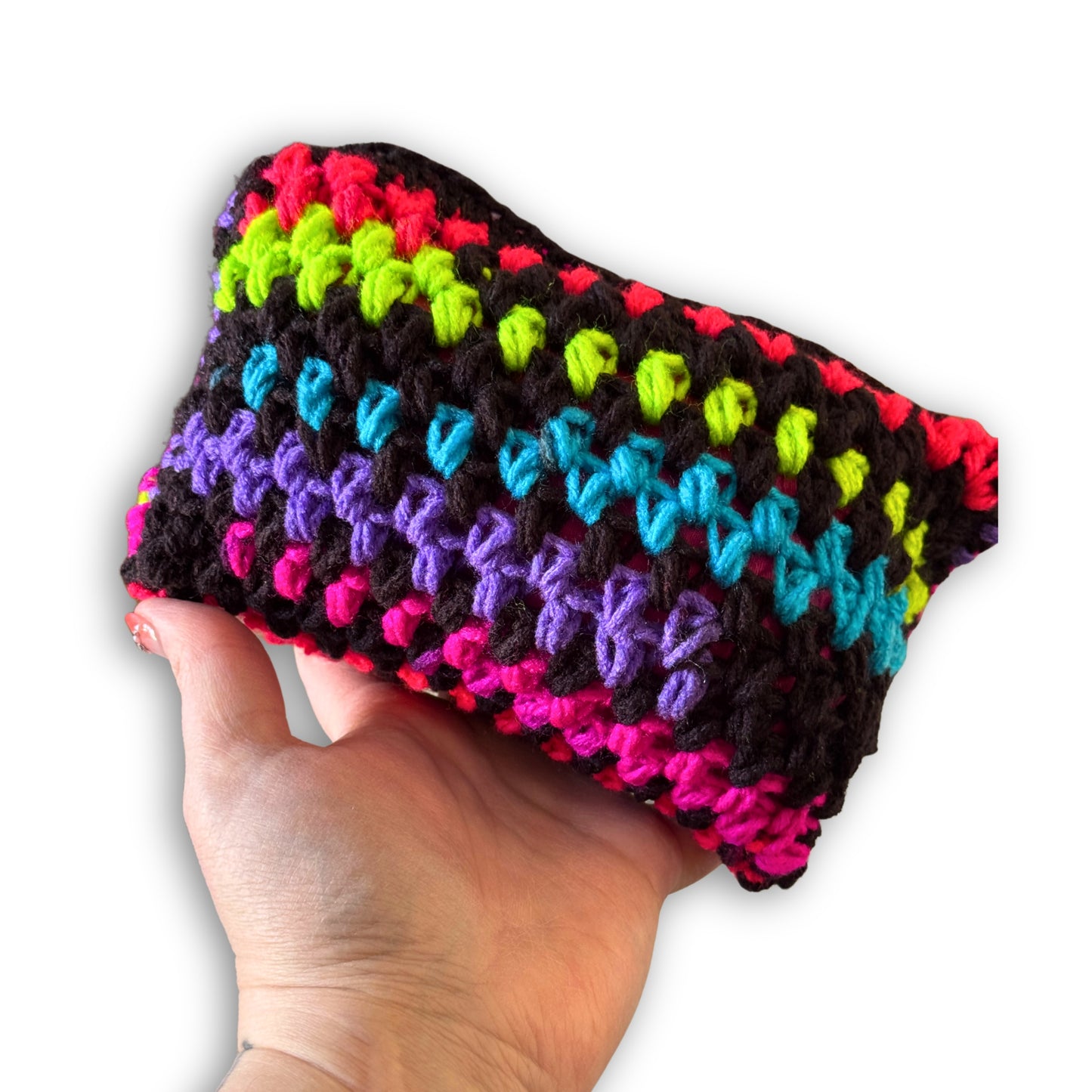 Neon & Black - Padded Stash Bag
