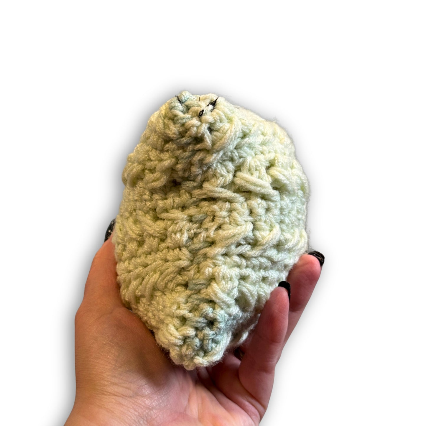 Very Light Blue White Gold Stars - Padded Stash Bag