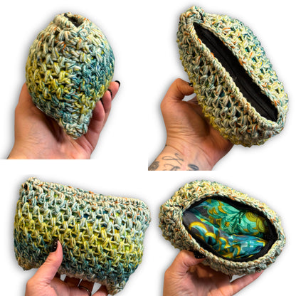 Green Yellow Orange - Padded Stash Bag