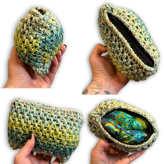 Green Yellow Orange - Padded Stash Bag