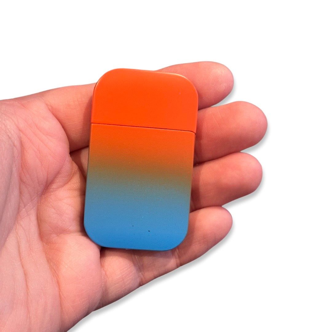 PINK FLAME! Orange & blue Ombre lighter