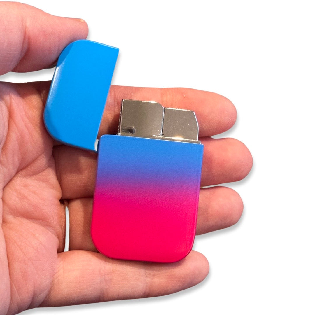 PINK FLAME! Pink & blue Ombre lighter