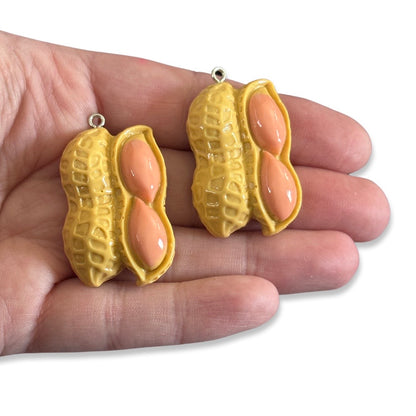 6pcs Shelled Peanut Charms