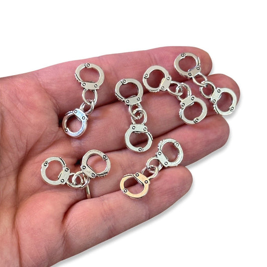 6pcs Handcuffs Charms