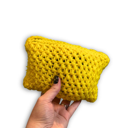Yellow Sunflower Daisy - Padded Stash Bag