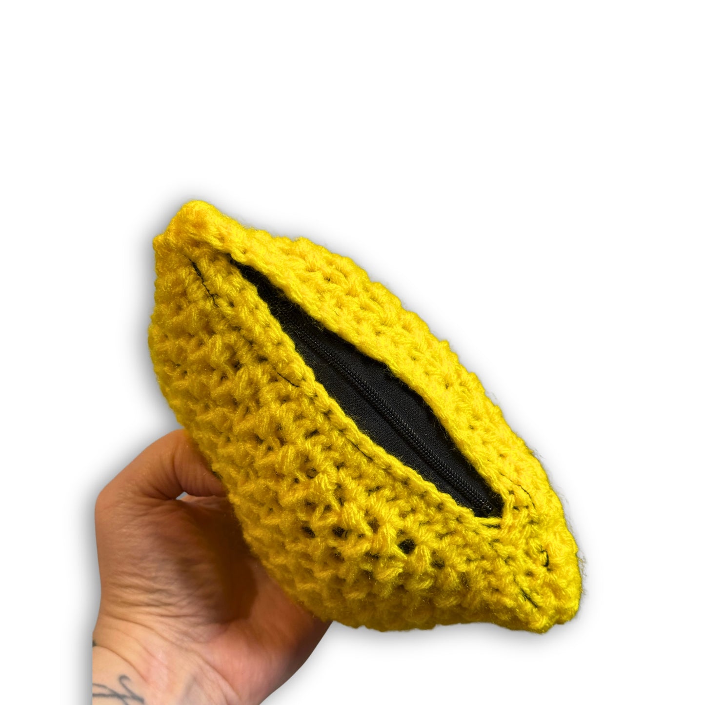 Yellow Sunflower Daisy - Padded Stash Bag