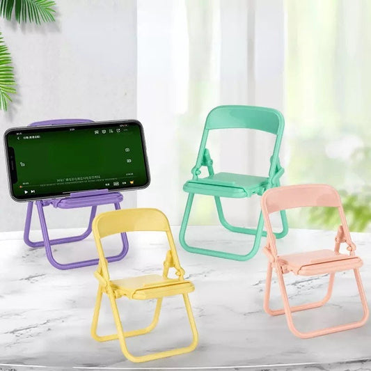 Cell phone stand - folding chair