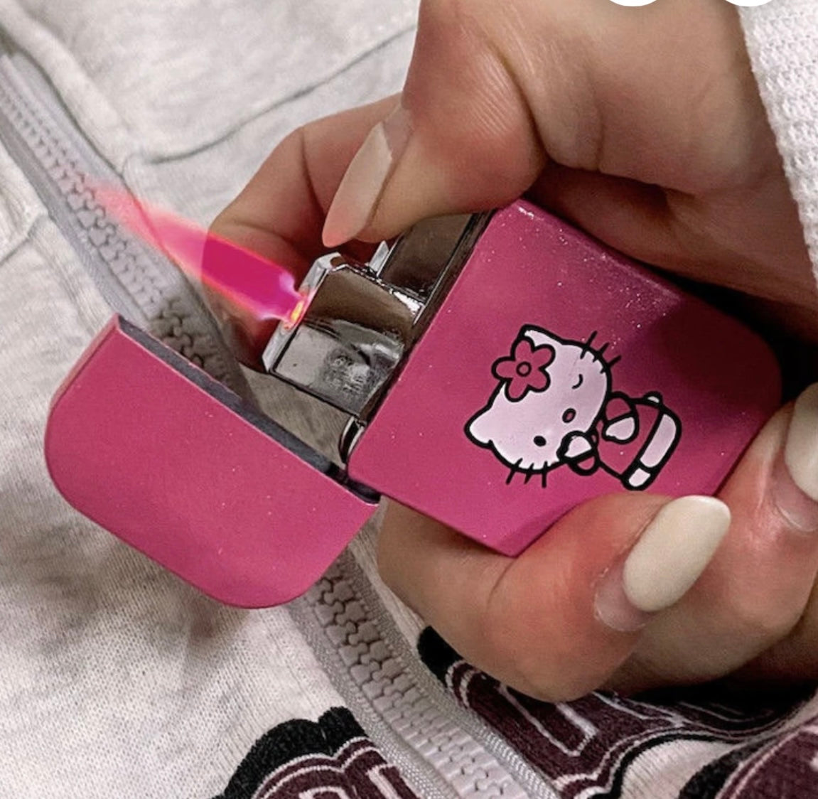 Pink flame Lighter Hello kitty