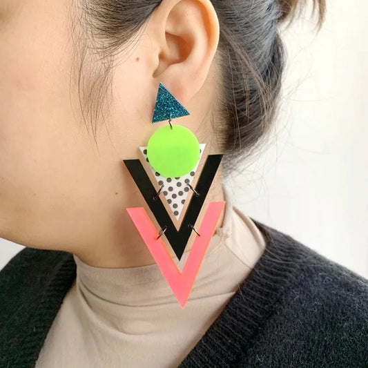 Korean Style geometric shapes Earrings
