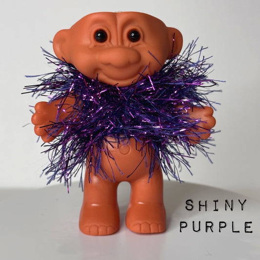 Shiny purple tinsel Troll Lighter Case - Fits Standard Lighter