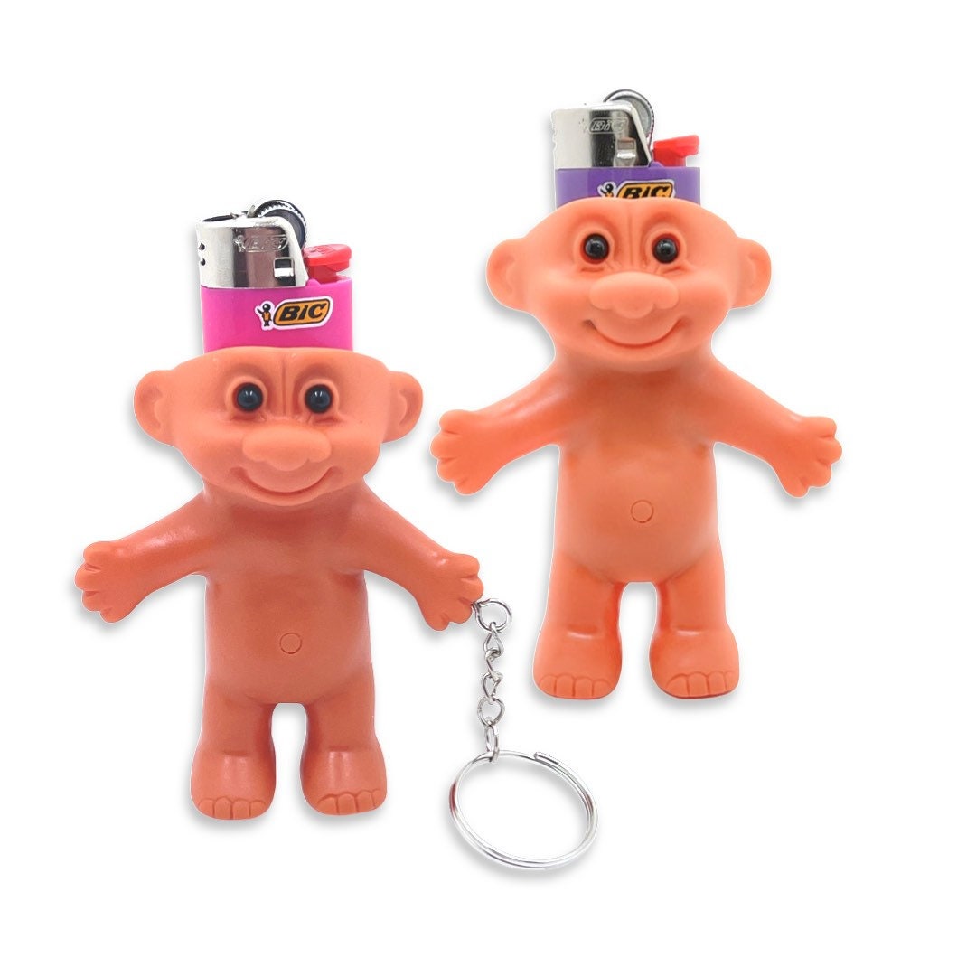 Example of naked troll lighter with keychain